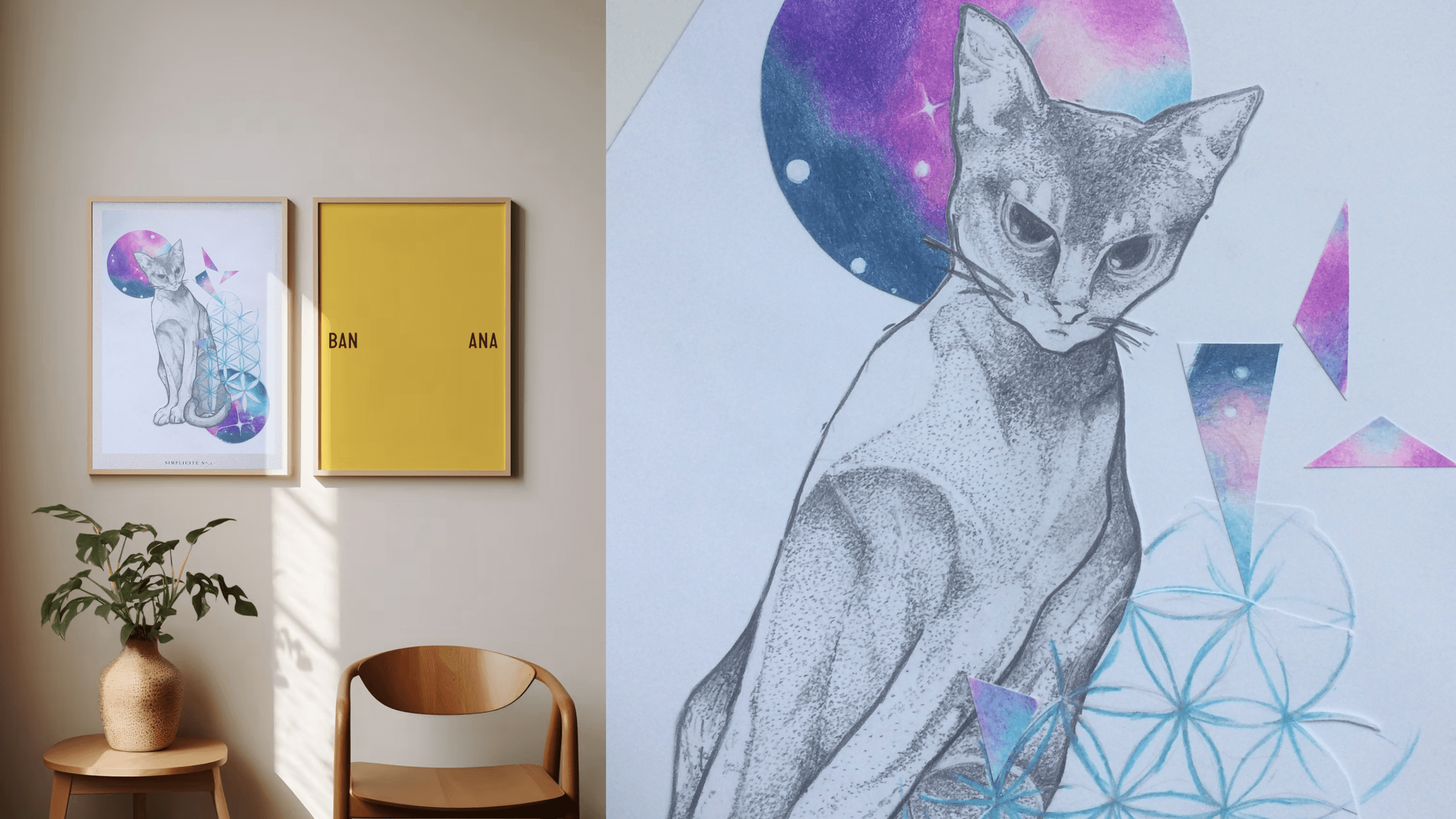 Fine hand-painted artwork with rich tones and carefully detailed composition.