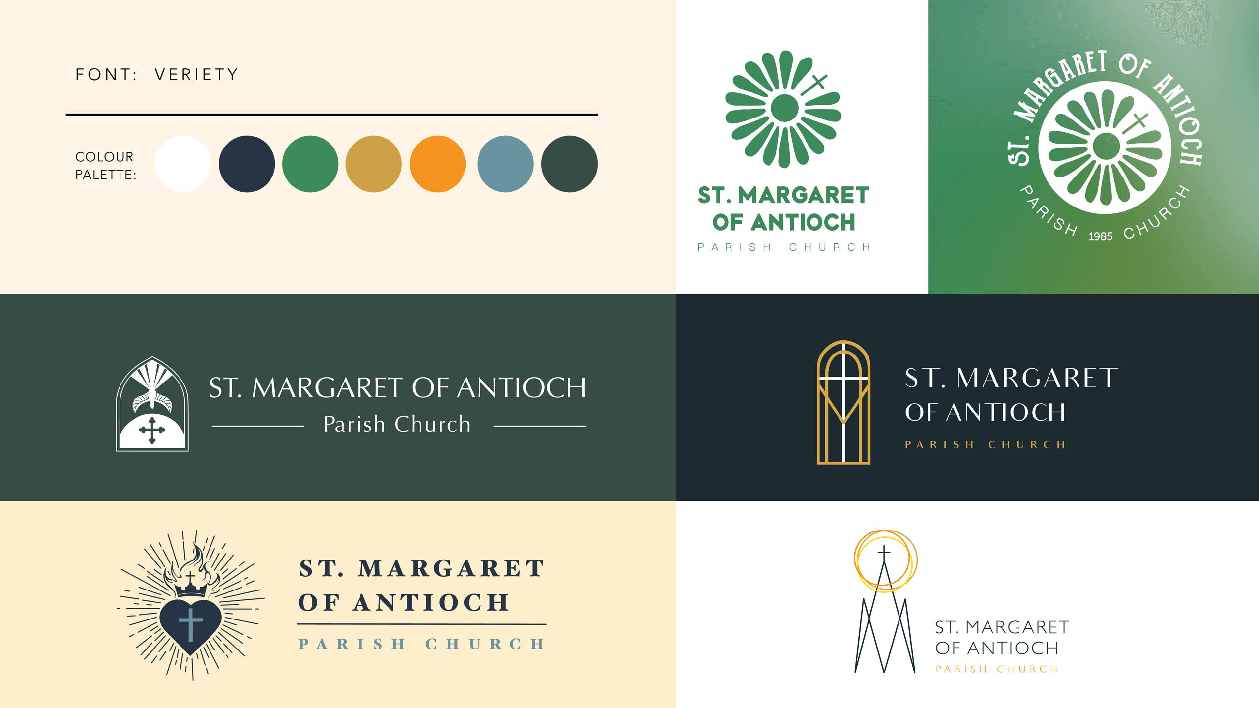 Logo design concepts for St. Margaret of Antioch - Parish Church