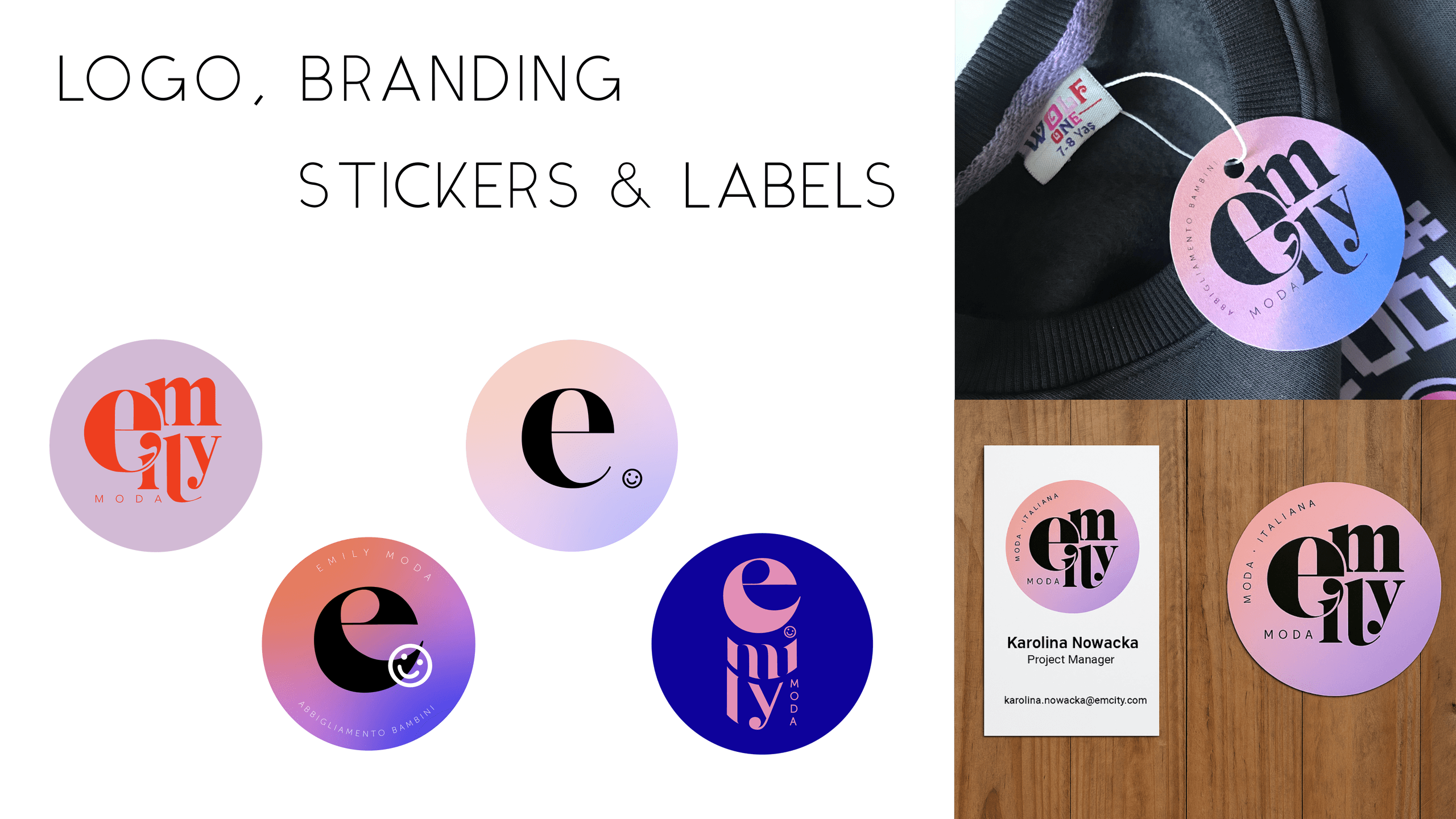 Logo and visual identity design concepts