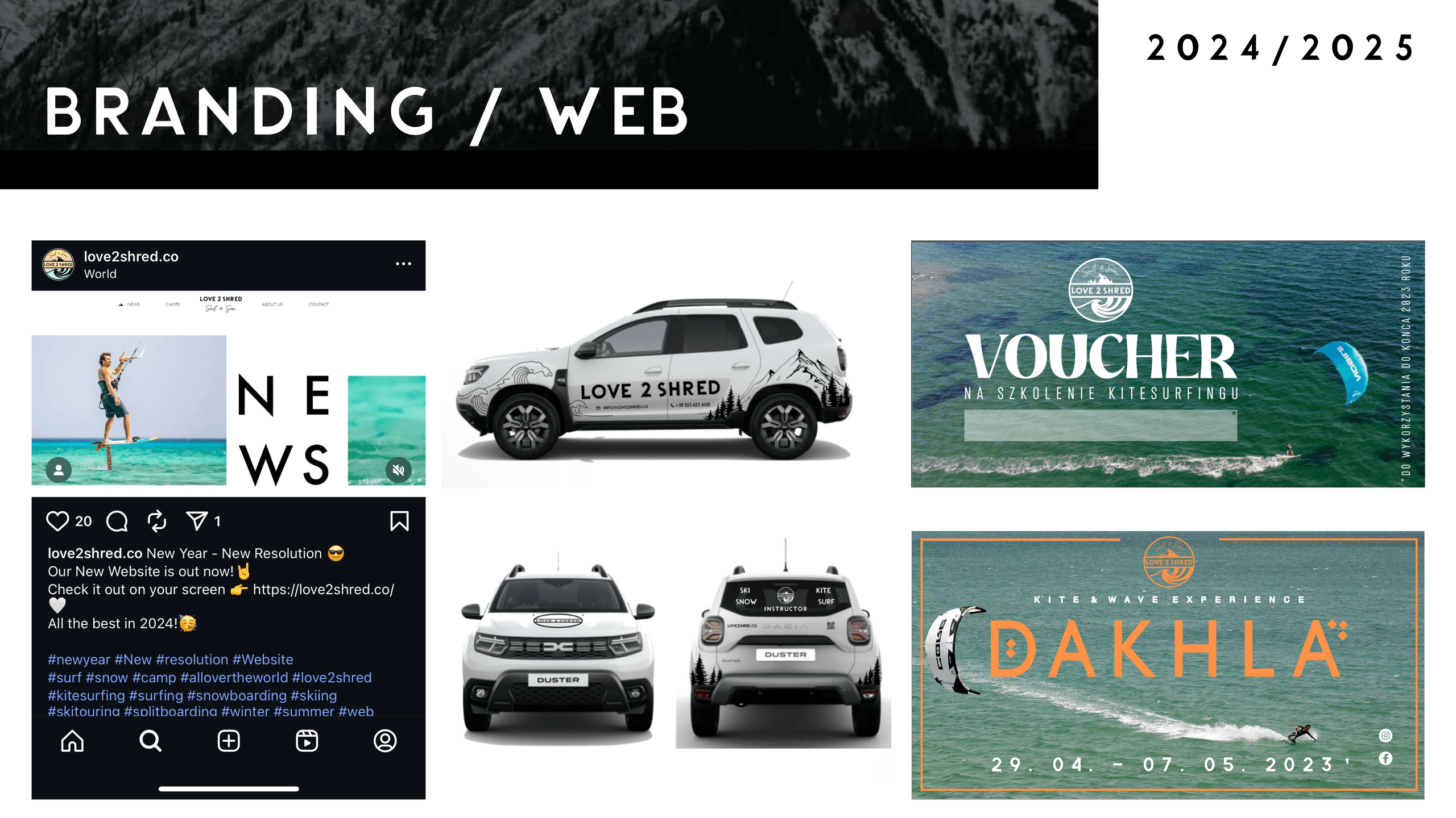 Love 2 Shred branding and web design