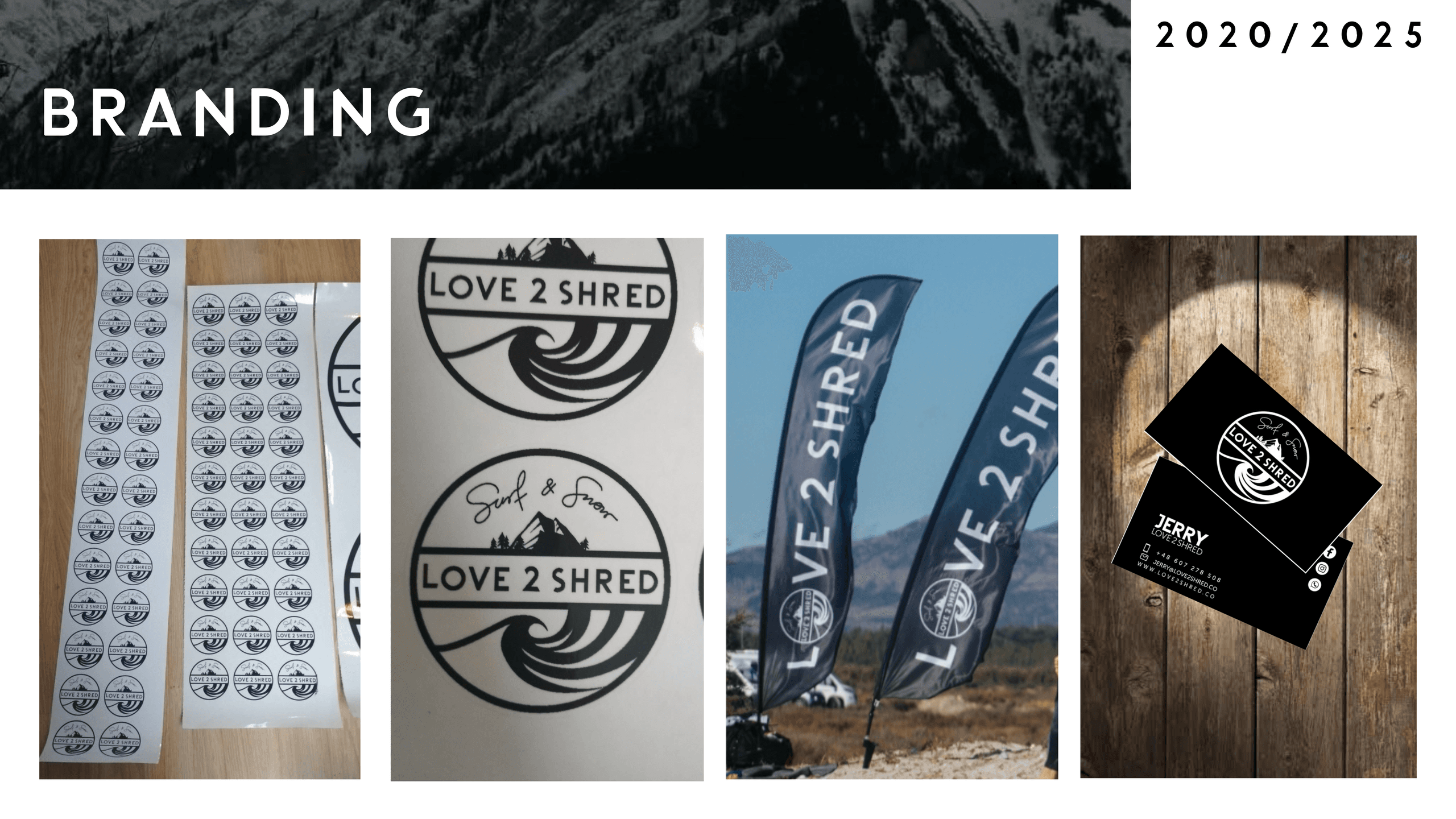 Love 2 Shred branding