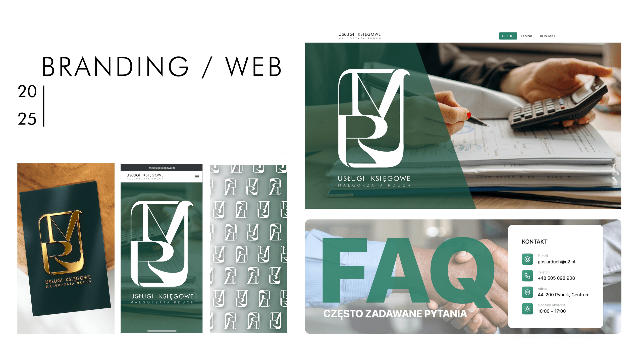 Logo and visual identity design concepts