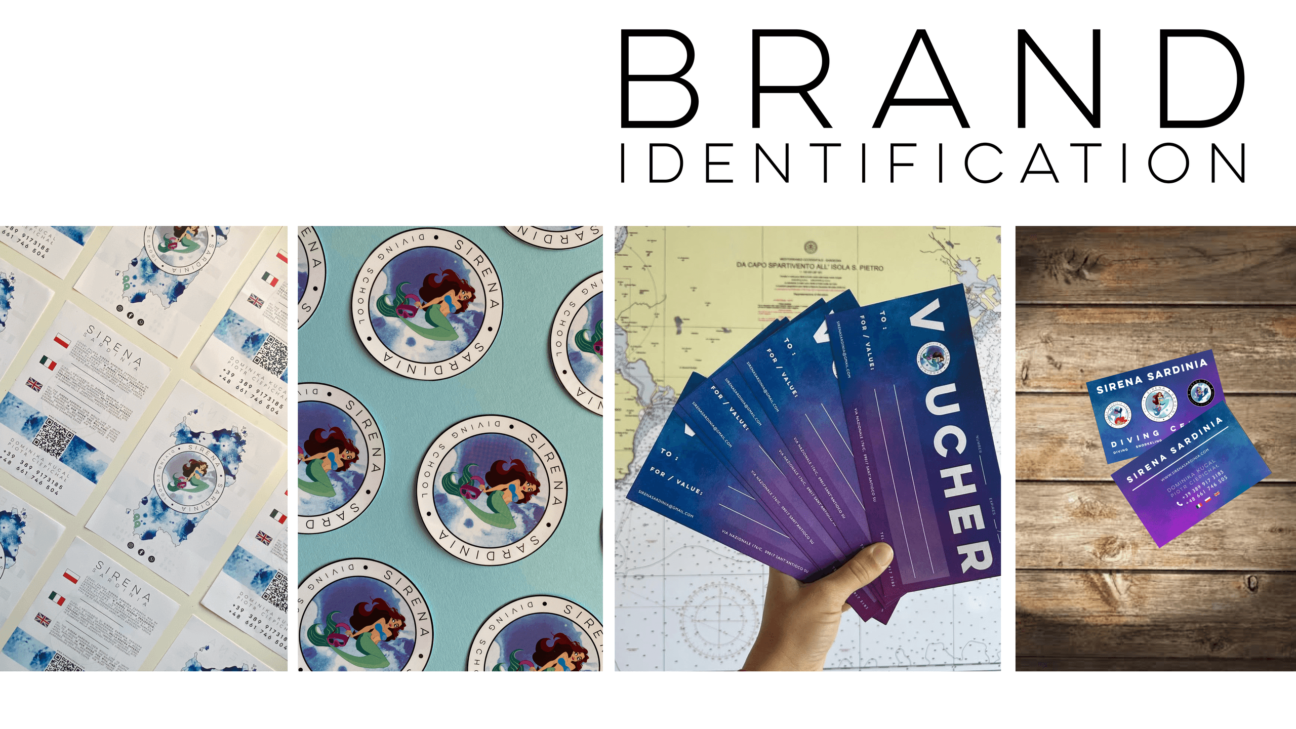 Logo and visual identity Sirena Sardinia